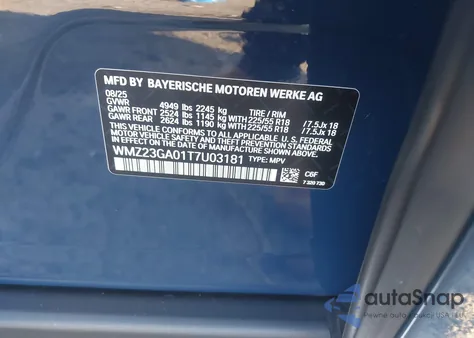 2026 Mini Countryman Cooper S z USA, uszkodzony, nr VIN WMZ23GA01T7U03181